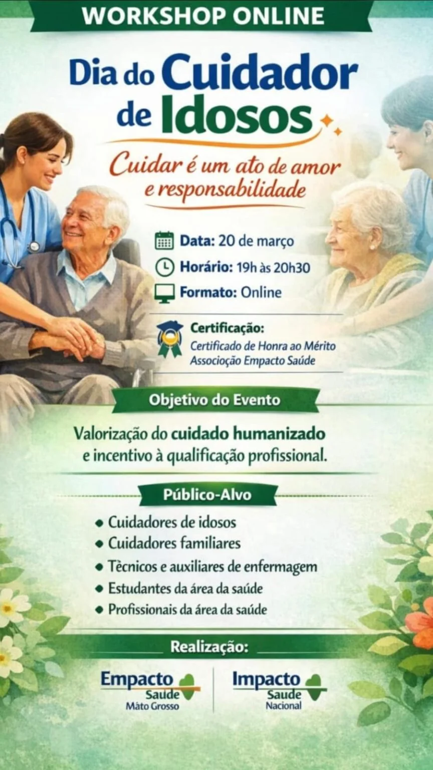 Workshop Cuidador de Idosos