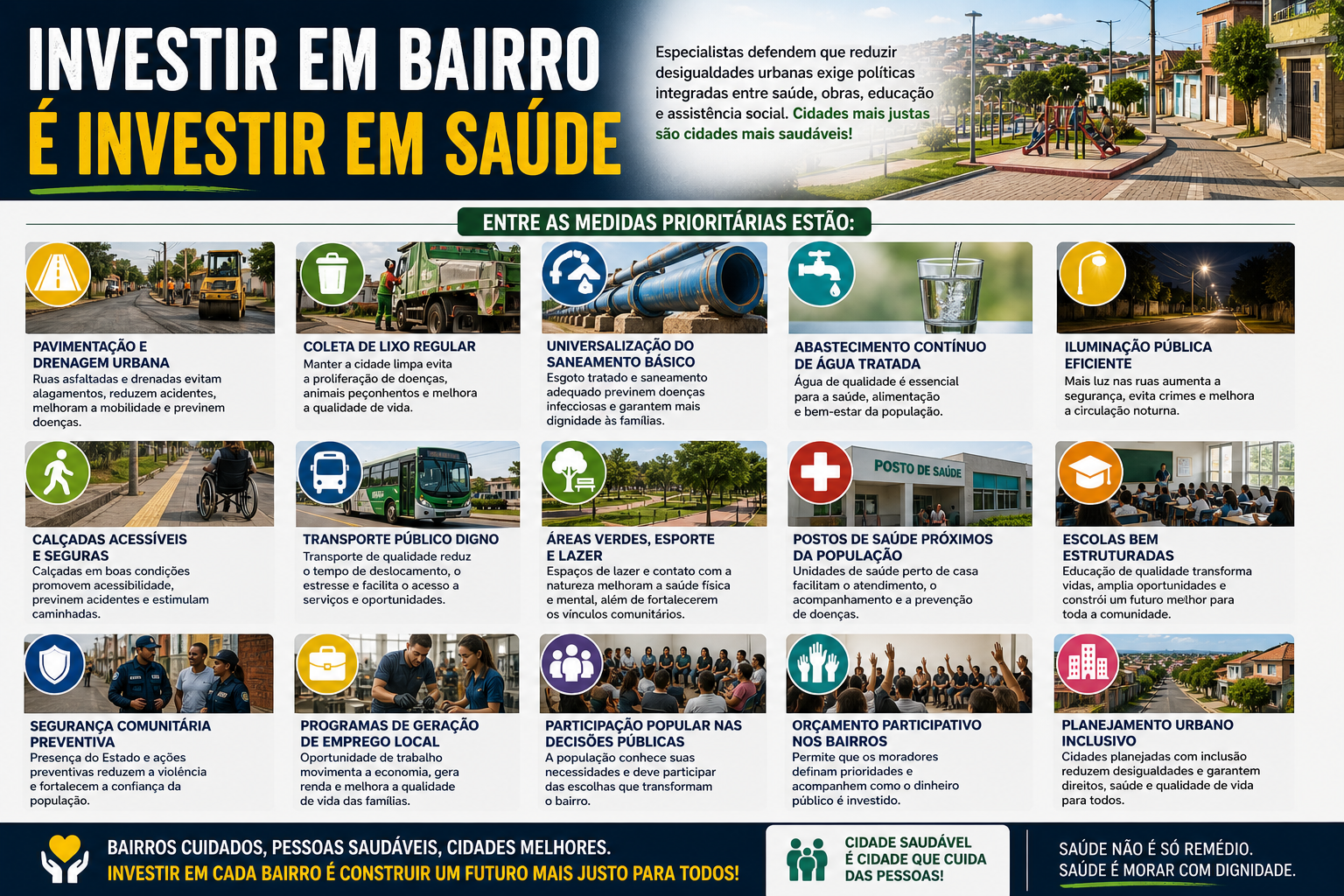 Moradores em reunião comunitária